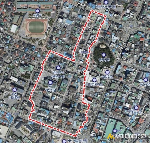 약선음식거리 자율상권 구역 경계도