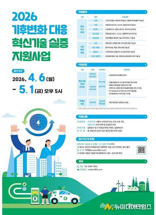 기후변화대응 혁신기술 실증사업 포스터