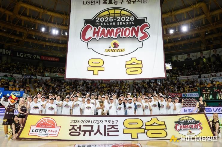 창원시 LG 세이커스, 12년 만의 정규리그 우승