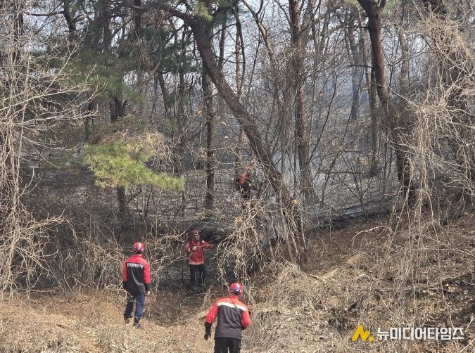 산불 진화 현장