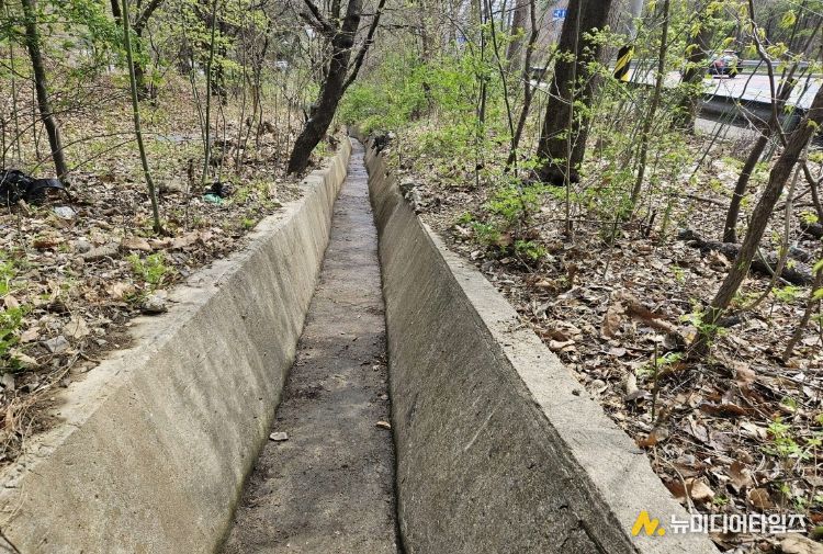 배수로 정비 완료